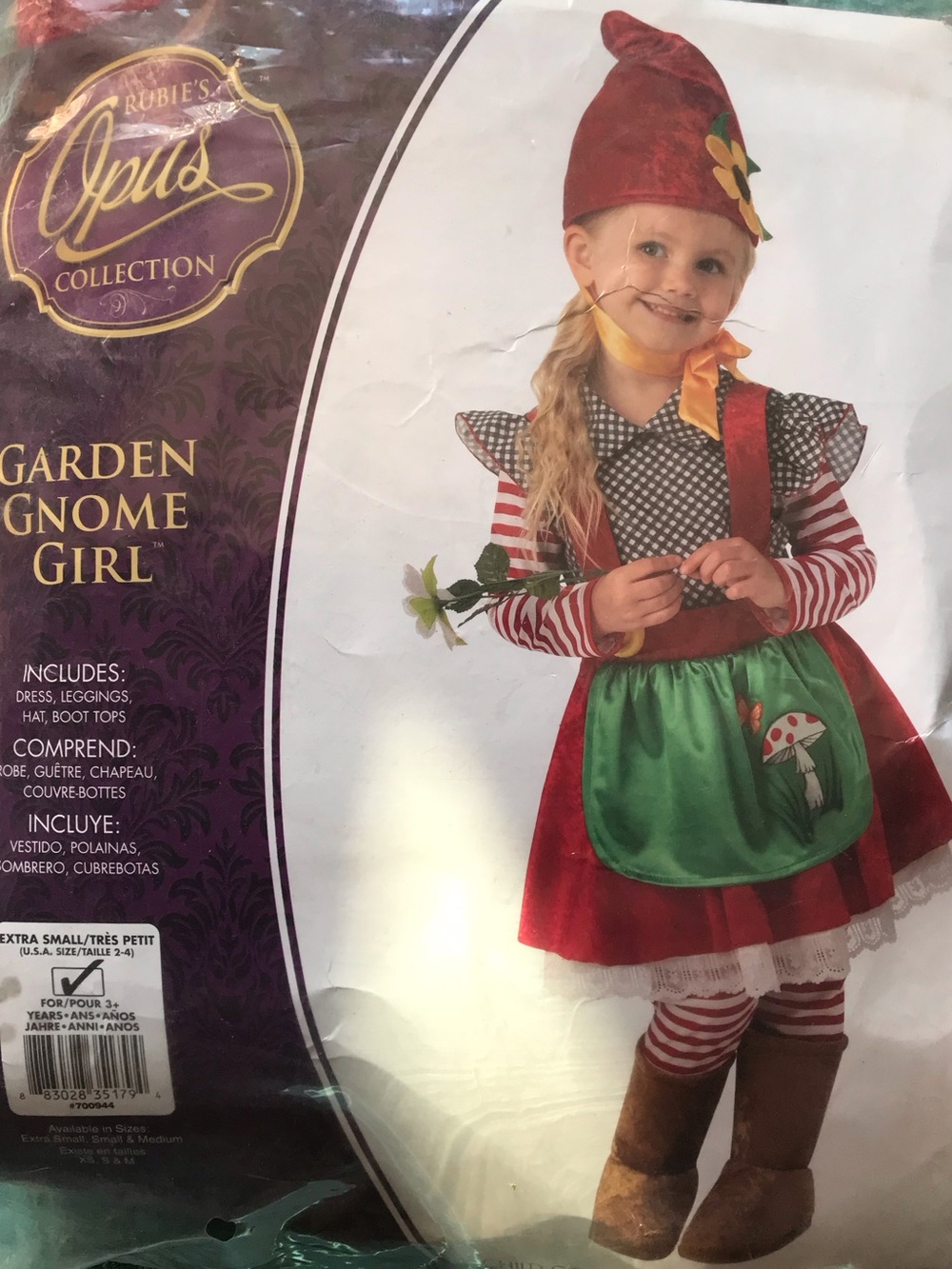 Rubie's Opus Garden Gnome Girl Costume - Red & Green